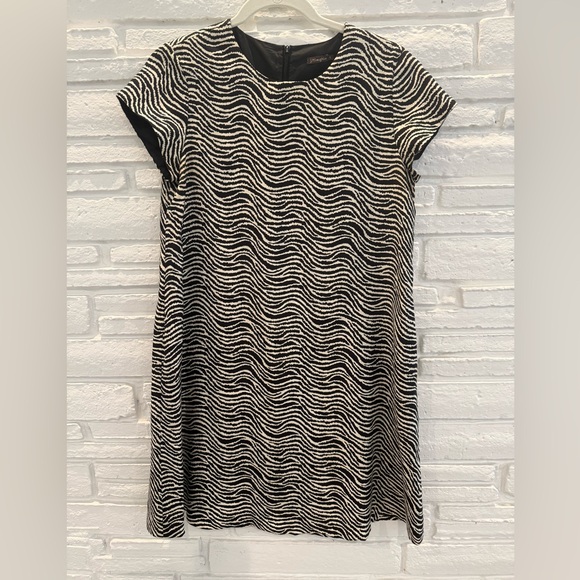 J. McLaughlin Dresses & Skirts - J. McLaughlin 100% Silk Zebra Print Brown | Cream - Small